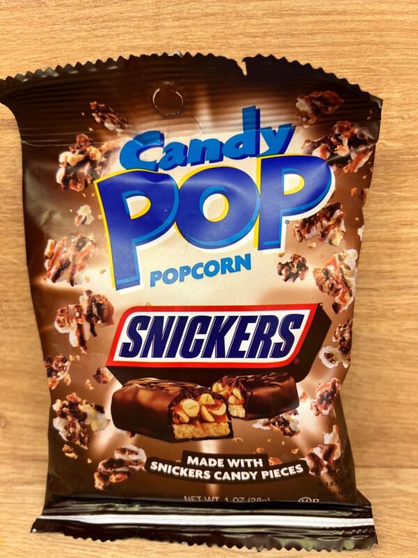 SNICKERS CANDY POP POPCORN 28 GR