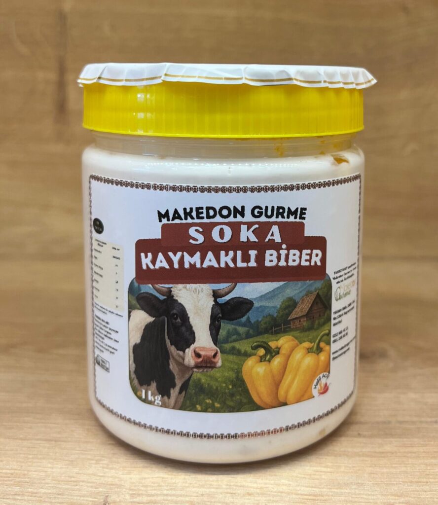 Makedon Gurme Soka 500 GR - Kaymaklı ve Sütlü Boşnak Biber Turşusu Kavanoz